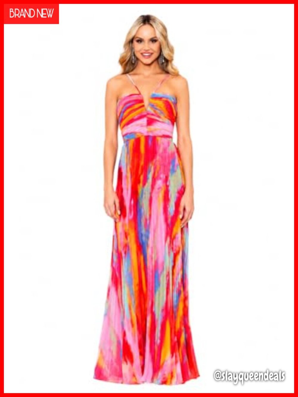 Sleeveless Long Halter Neck A-Line Formal Dress